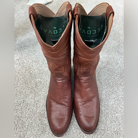 Tecovas Shoes Tecova Mens Nolan Bourbon Lizard Cowboy Boots Poshmark